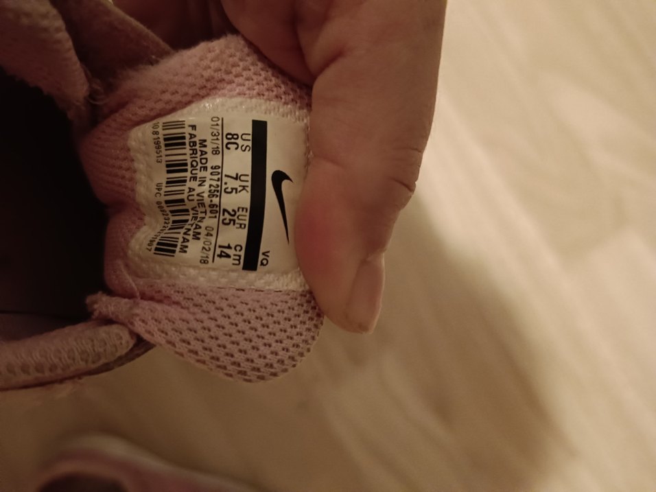 Kız Çocuk Pembe Cırt Cırtlı Spor Ayakkabı nike - Görsel 5