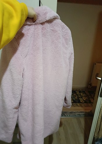 pembe peluş mont astarlı - Görsel 7