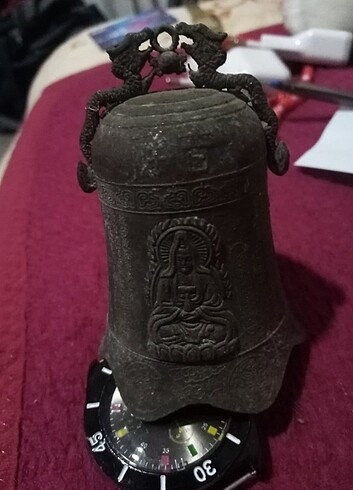 Eski bakır çan içinin Parçası yok içinde resimde görüldüğü gibi