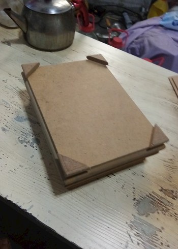 Koyu Bej Dolap Düzenleyici Kutusu ahsap - Görsel 8