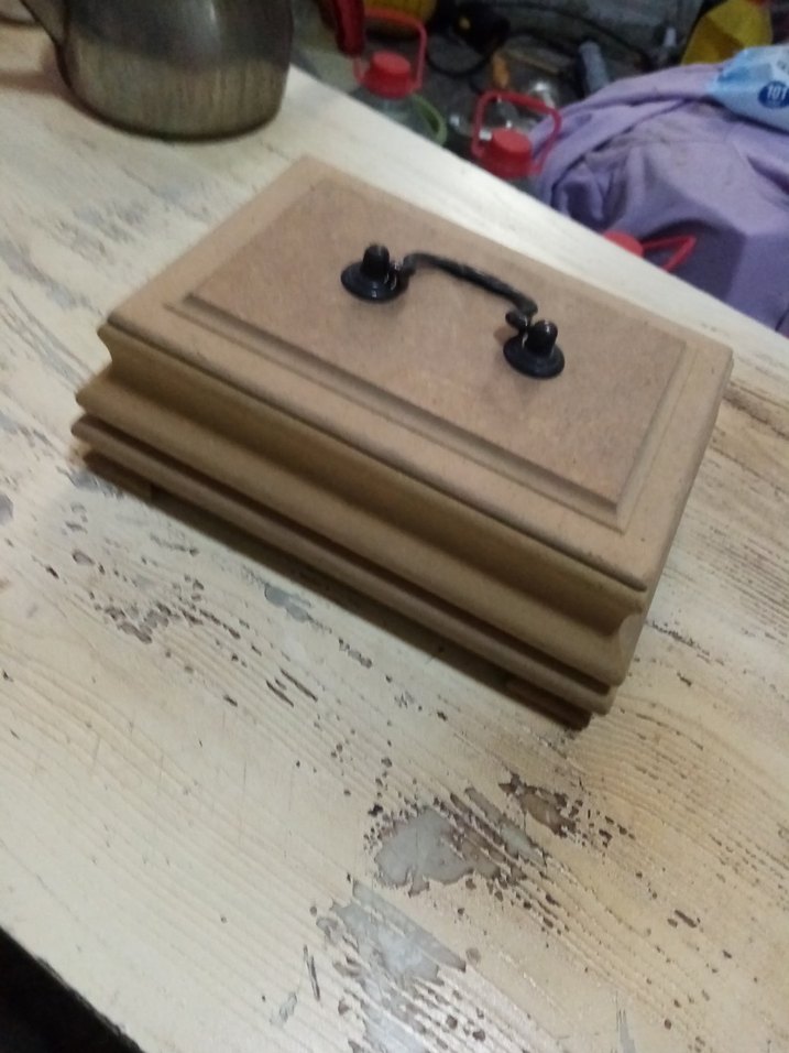 Koyu Bej Dolap Düzenleyici Kutusu ahsap - Görsel 2