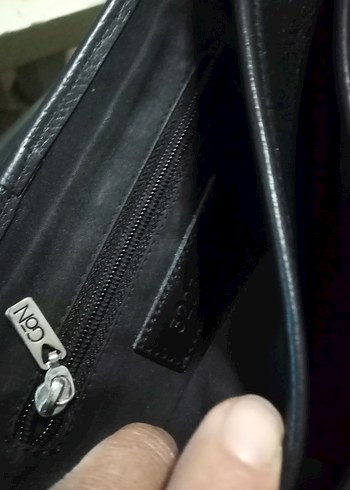 Siyah gon  Deri Kadın Çanta - Görsel 2