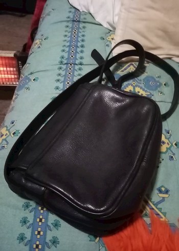 Siyah gon  Deri Kadın Çanta - Görsel 4