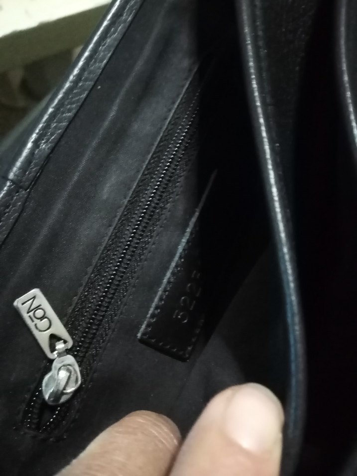 Siyah gon  Deri Kadın Çanta - Görsel 2