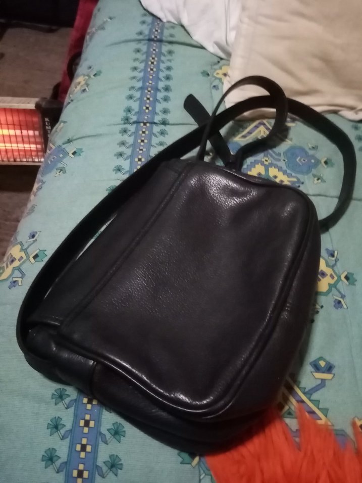 Siyah gon  Deri Kadın Çanta - Görsel 4