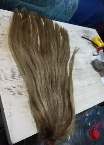 Gercek sac tepelik 52 cm 158 gıram - Görsel 4