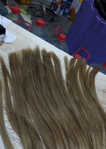 Gercek sac tepelik 52 cm 158 gıram - Görsel 10