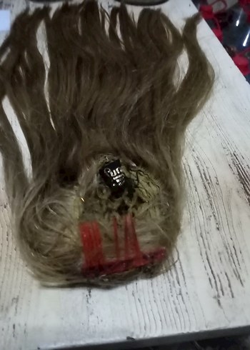 Gercek sac tepelik 52 cm 158 gıram - Görsel 11