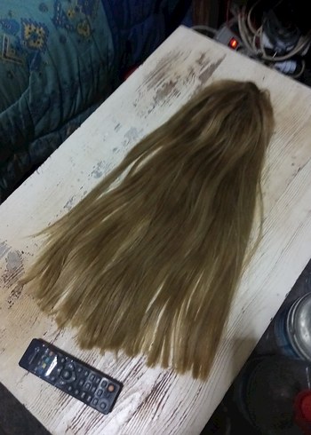 Gercek sac tepelik 52 cm 158 gıram - Görsel 7