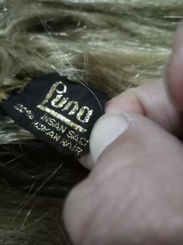 Gercek sac tepelik 52 cm 158 gıram - Görsel 2