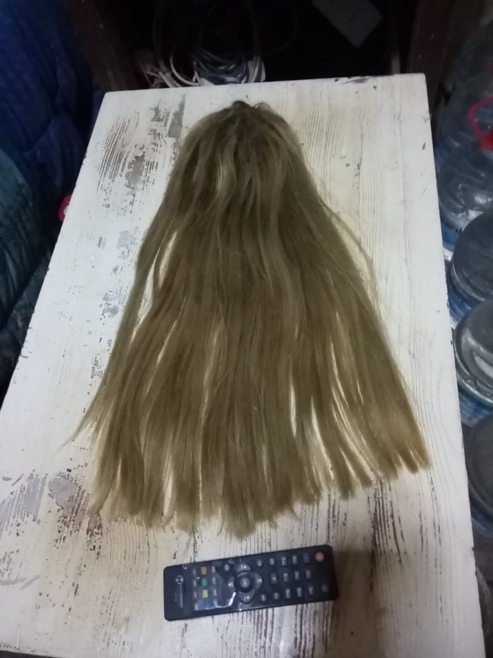 Gercek sac tepelik 52 cm 158 gıram - Görsel 5