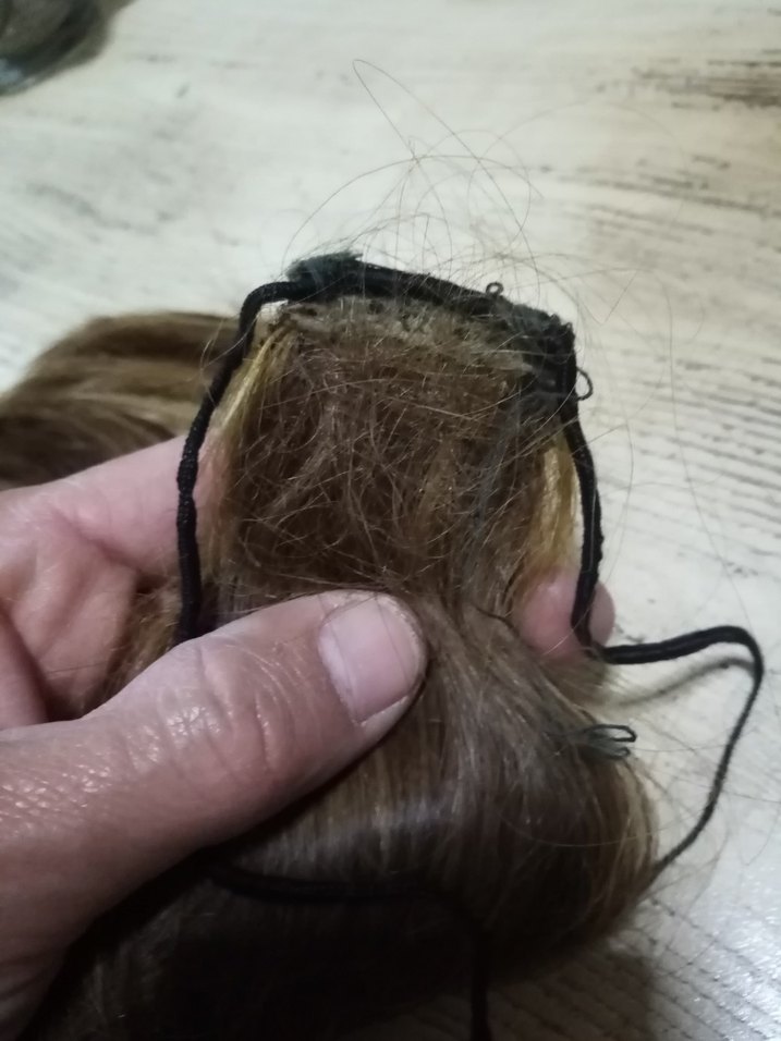 Gercek sac 37 cm 78 gram parça saç - Görsel 4