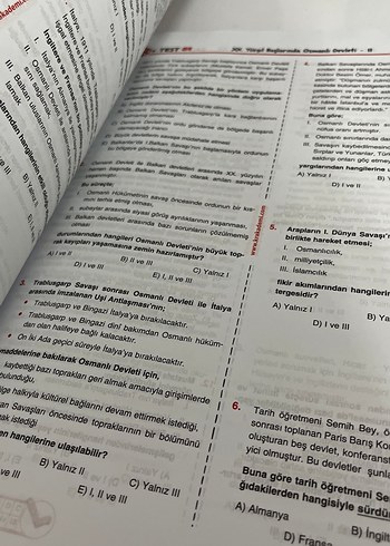 TYT Sadettin Hoca Tarih Soru Bankası - Görsel 2