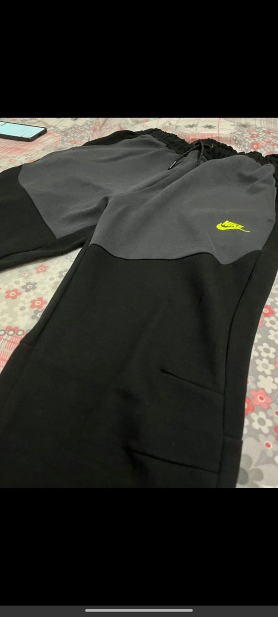 Nike Tech Fleece Siyah Fermuarlı Erkek Eşofman Altı - Görsel 2