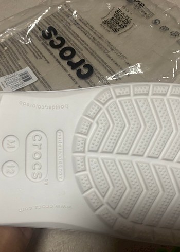 45 Beden beyaz Renk Crocs Terlik Erkek