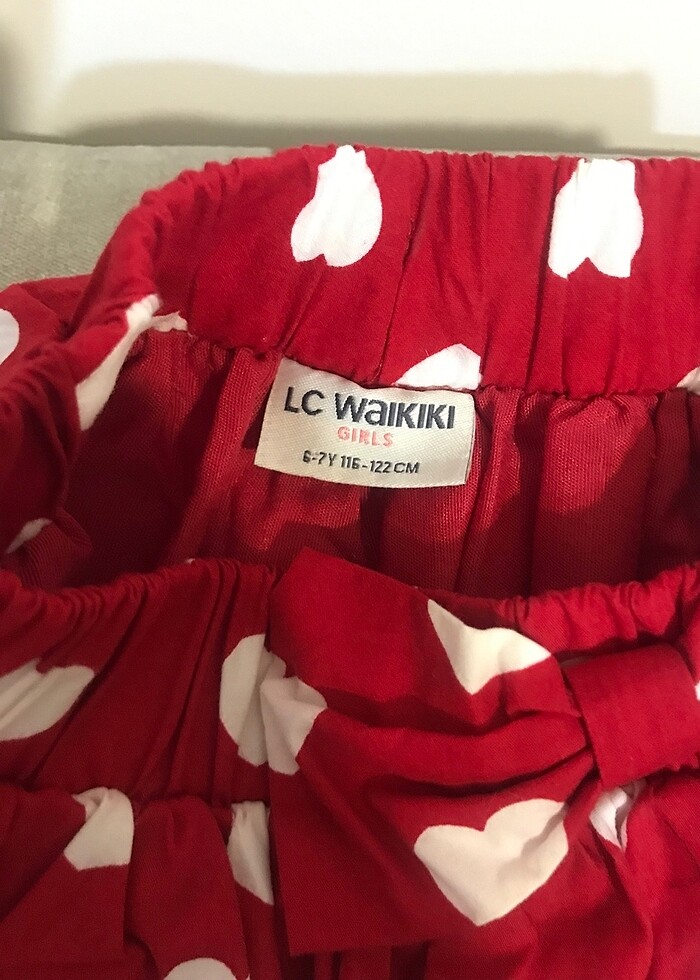 Kırmızı renk kız etek - Görsel 3