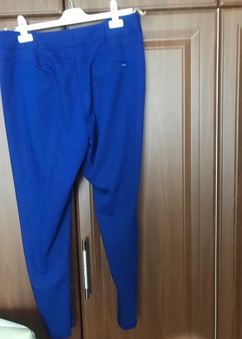 Parlak Mavi Kadın Kumaş Pantolon - Görsel 2