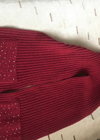 Bordo Kadın  Atkı bere takımı - Görsel 3