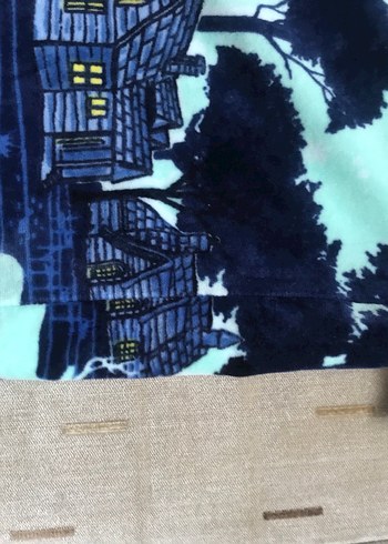 Baskılı Mavi Çocuk Beresi ve boyunluğu - Görsel 2