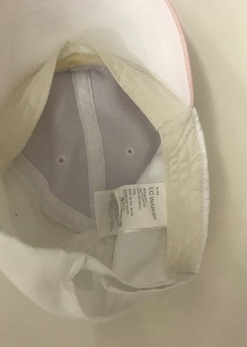 LC Waikiki Beyaz ve Pembe Simli Çocuk Şapkası