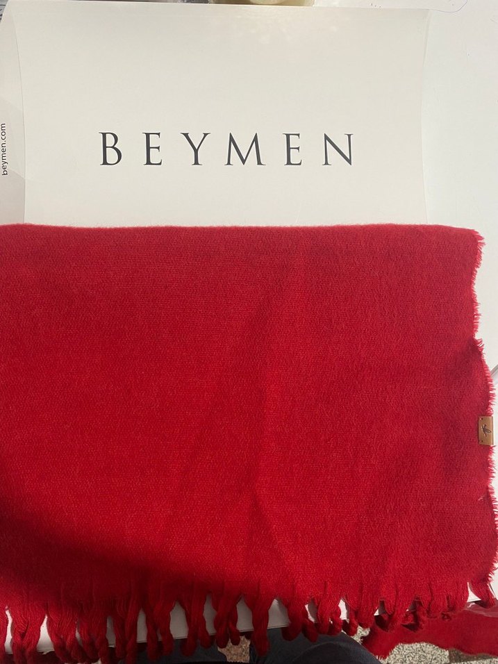 Beymen Kırmızı Şal - Görsel 3