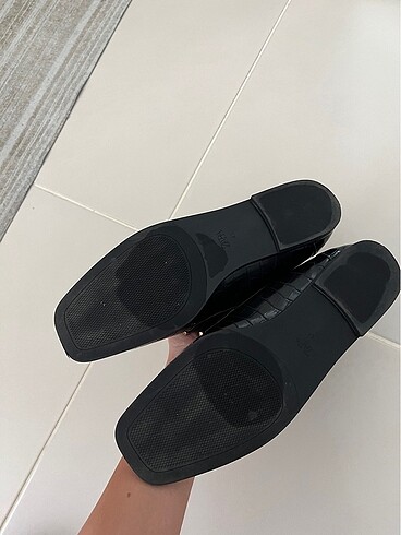 41 Beden siyah Renk Zara Siyah Tokalı Loafer