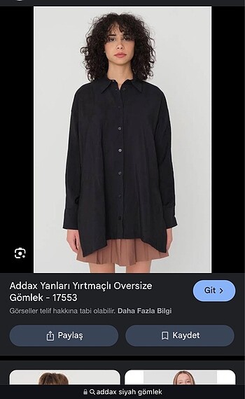 YANLARI YIRTMAÇLI OVERSİZE GÖMLEK
