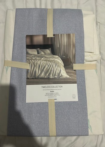 TimeLess Collection Gri Baskılı Çarşaf Seti