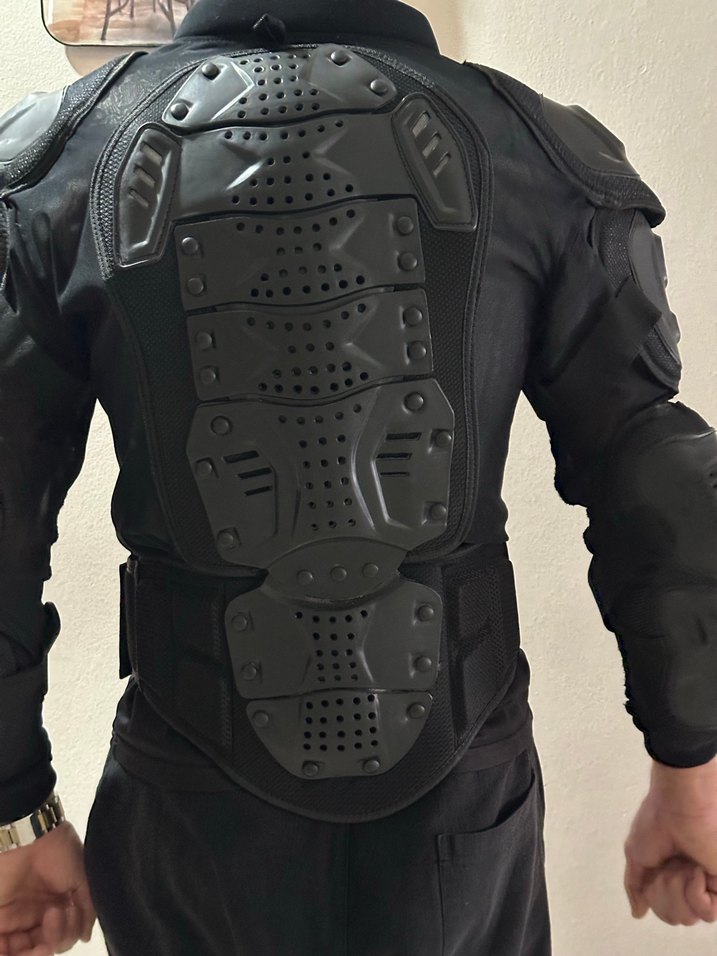 Siyah Desenli Motorcu montu - Görsel 2