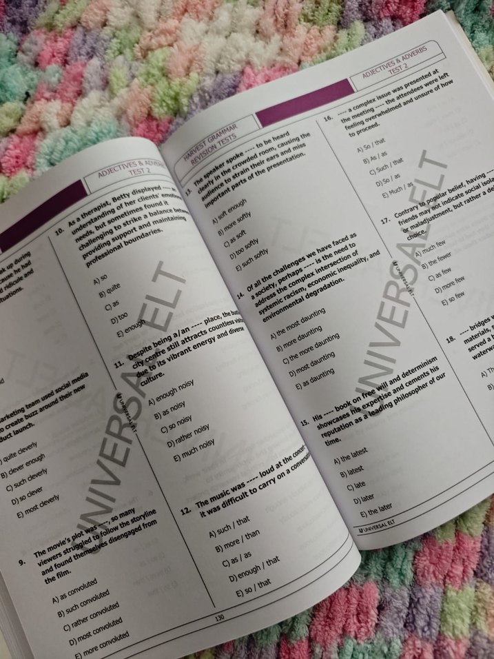 Harvest Grammar Revision Tests Kitabı - Görsel 2