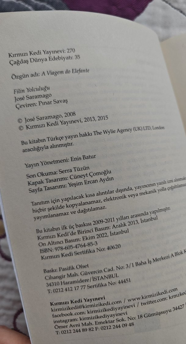 Filin Yolculuğu - José Saramago - Görsel 5