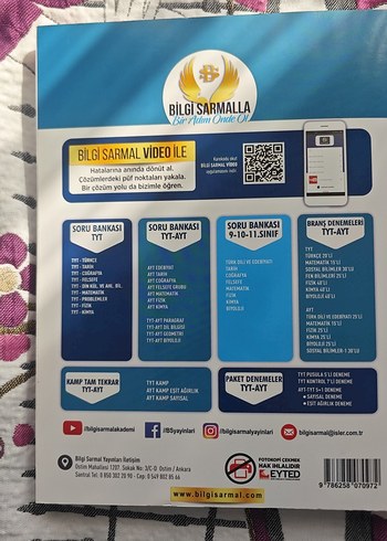 Bilgi Sarmal Matematik TYT Soru Bankası - Görsel 2