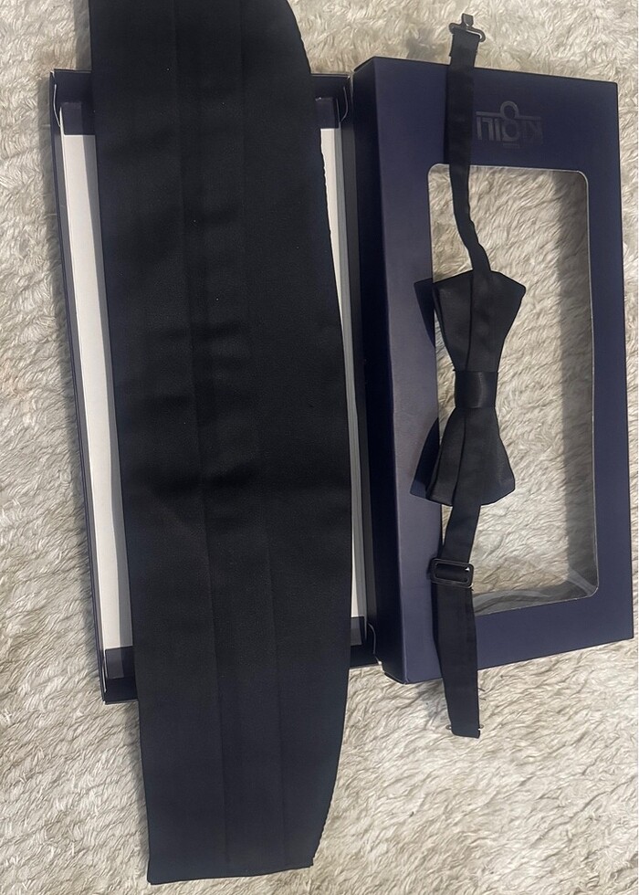 Kığılı Damat papyon ve kuşak takımı - Görsel 3