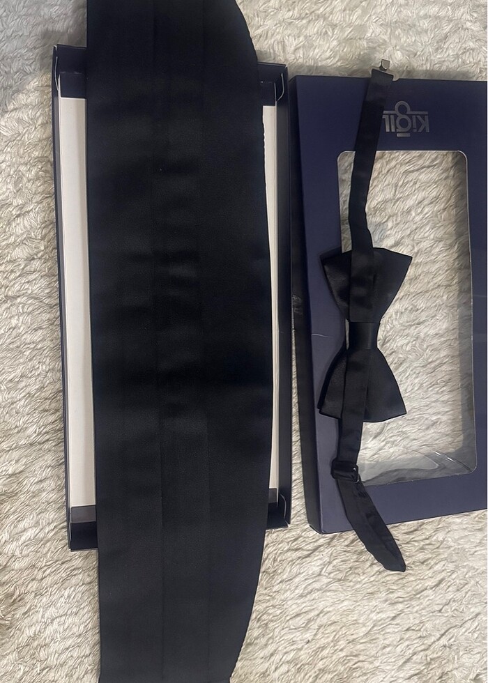 Kığılı Damat papyon ve kuşak takımı - Görsel 4