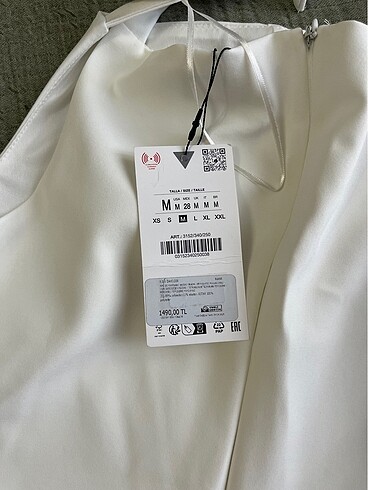 Zara Beyaz Elbise - Görsel 4