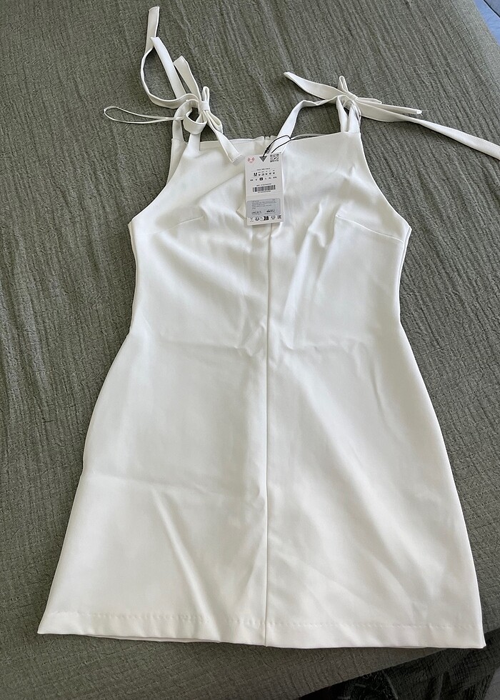 Zara Beyaz Elbise - Görsel 2