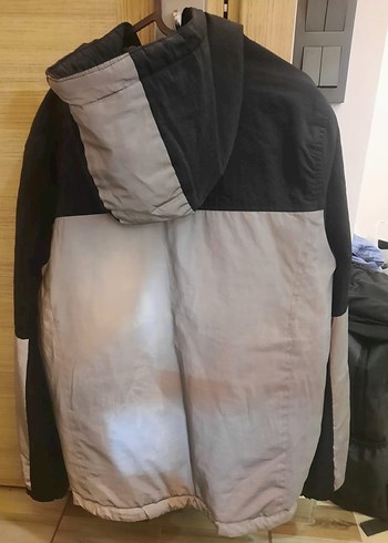 NASA Baskılı Gri Erkek yağmurluk - Görsel 2