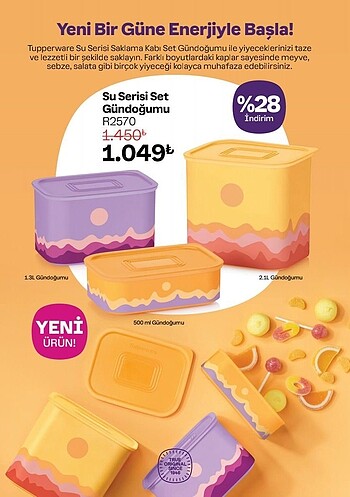 Tupperware saklama kapları