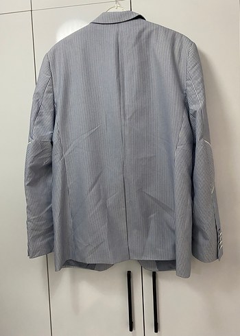 Düğmeli Gri Erkek Ceket - Görsel 2