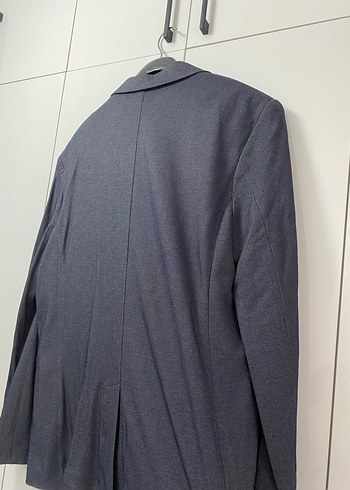 Düğmeli Gri Erkek Ceket - Görsel 4