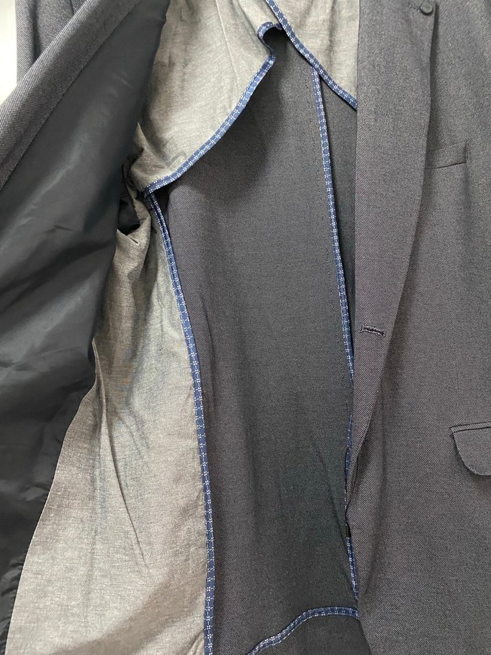 Düğmeli Gri Erkek Ceket - Görsel 5