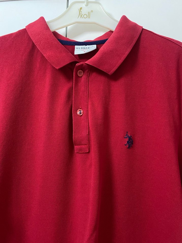 Kırmızı Erkek Polo Tişört - Görsel 2