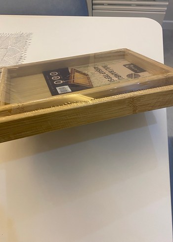 İkili Bambu Ahşap Tepsi Seti - Görsel 3