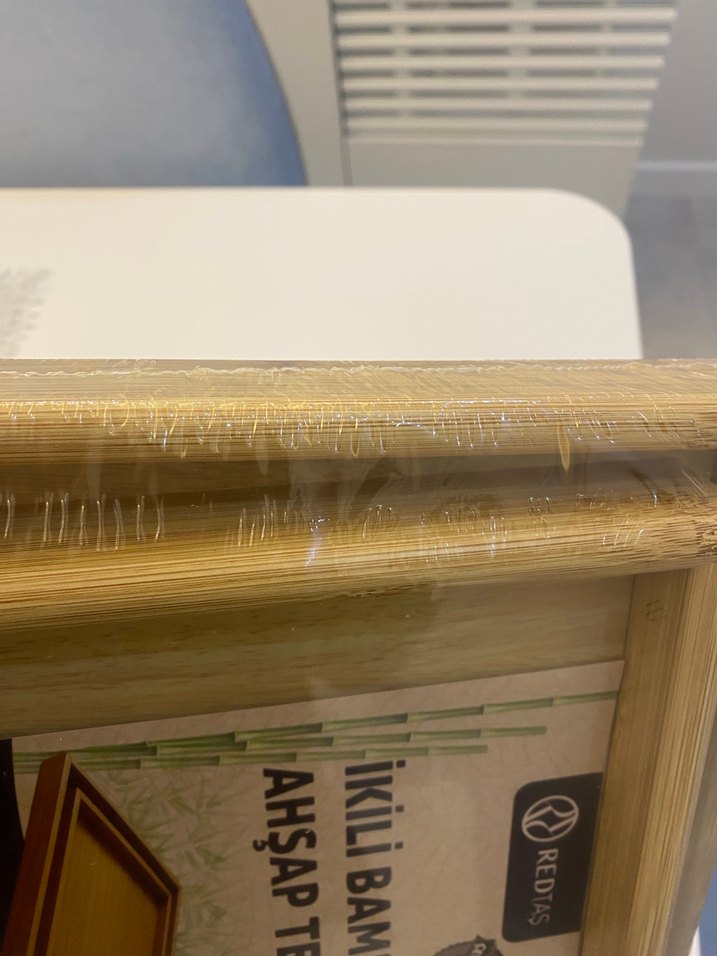 İkili Bambu Ahşap Tepsi Seti - Görsel 4