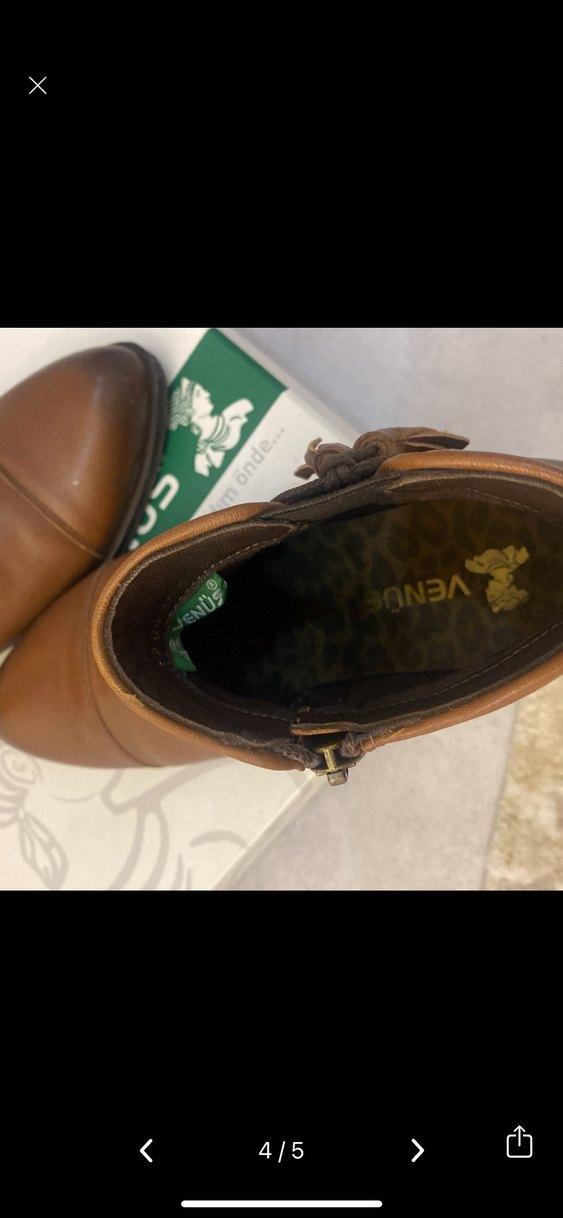 Kahverengi Deri Püsküllü Kadın Bot - Görsel 4