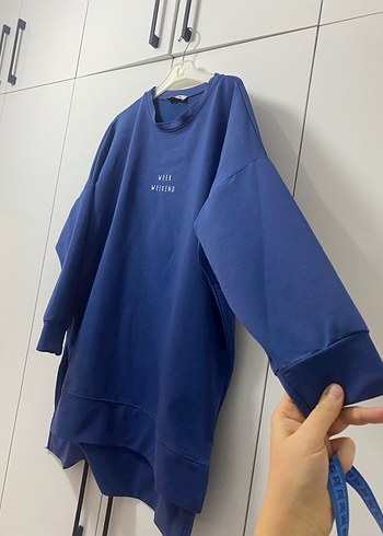Mavi Oversize Sweatshirt Mini Boy - Görsel 2