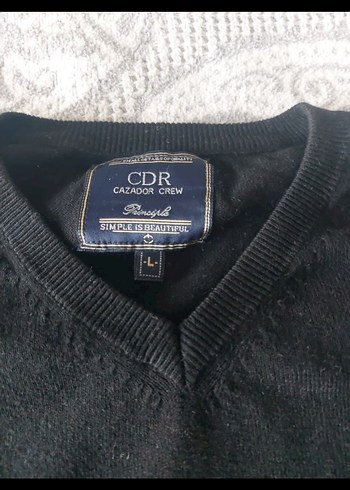 Erkek Siyah Regular Fit Pamuklu kazak - Görsel 3