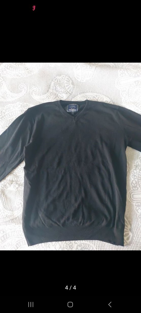 Erkek Siyah Regular Fit Pamuklu kazak - Görsel 4