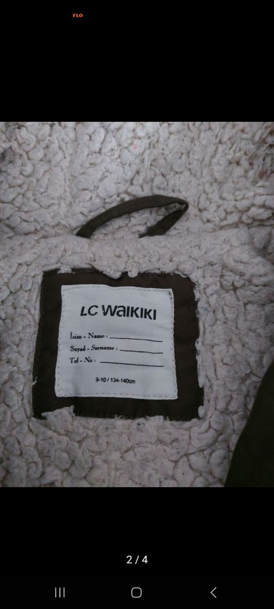 Kürklü Kapüşonlu hakii cocuk Mont - Görsel 2