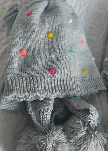 kiz cocuk bere atkı takim - Görsel 2